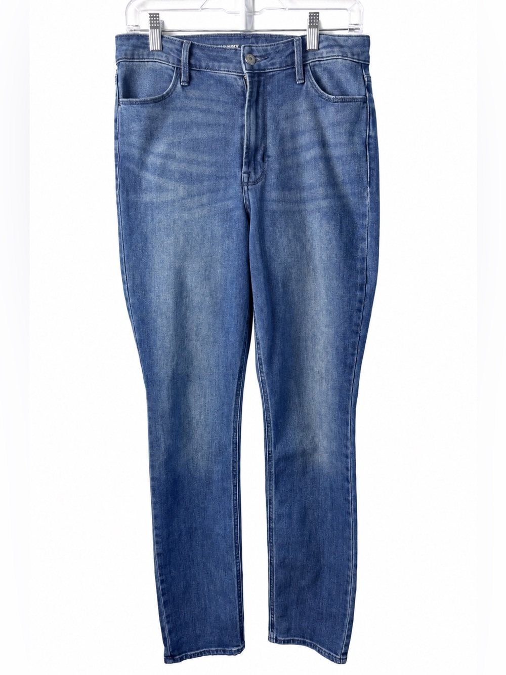 Old Navy High-Rise Wow Straight Jeans Women’s 8 Tall Medium Wash Stretch